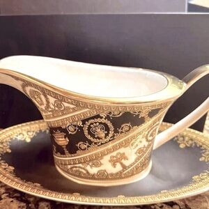 Versace Rosenthal I Love Baroque Gravy Boat and Saucer